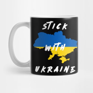 stick with ukraine black Shirt, Support Ukraine Shirt, Stand with Ukraine shirt, Puck Futin Shirt, Ukraine Flag Shirt, Ukranian Shirt, Ukraine Gifts Mug